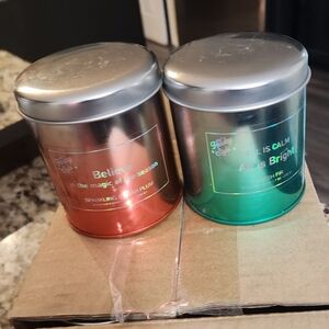 Bundle Of 4 Holiday Candle Set in Red and Green